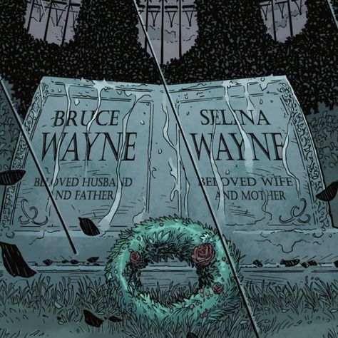 bruce wayne and selina wayne (kyle) grave. batman and catwoman. Bruce And Selina Comics, Selina Kyle X Bruce Wayne, Selina Kyle And Damian Wayne, Selina X Bruce, Selena And Bruce, Female Bruce Wayne, Selina Kyle Pregnant, Bruce Wayne X Selina Kyle, Catwoman X Batman