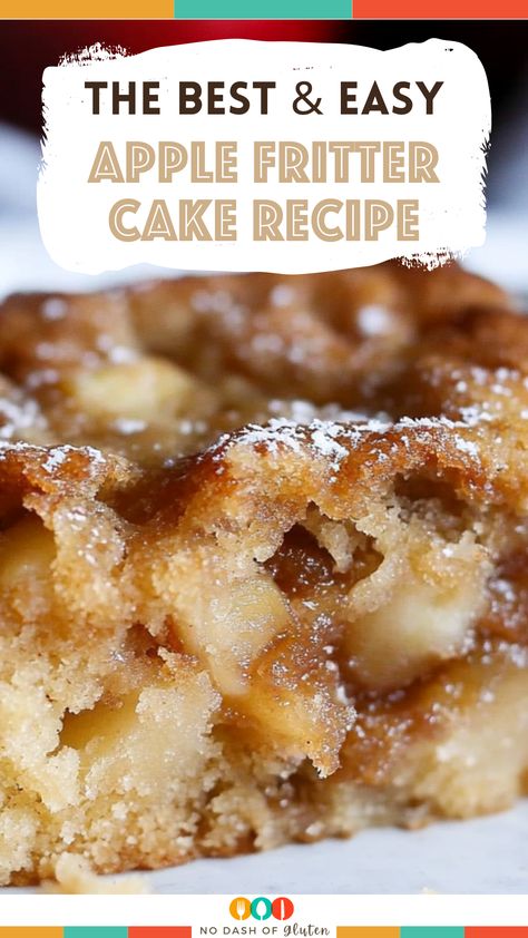 Apple Fritter Cake Recipe Fall Treats With Apples, Apple Fritter Loaf Cake Recipe, Apple Fritter Bars, Apple And Honey Cake, Cinnamon Apple Fritter Cake, Easy Apple Fritter Cake, Apple Snack Cake Recipe, Breakfast Cakes Easy Healthy, Fall Comfort Desserts