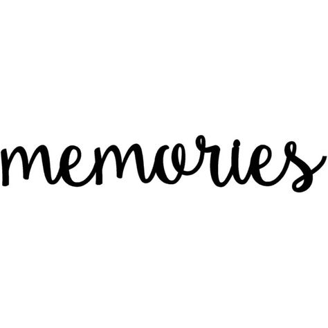 Memories Memories Sign Metal Sign Rustic Word Art Sign Housewarming... ($20) ❤ liked on Polyvore featuring home, home decor, wall art, text, fillers, black, wall dÃ©cor, saying, quotes and phrase Memories Word Art Letters, Logo Fonts Free, Gallery Wall Template, Metal Garden Wall Art, Memory Words, Black Metal Wall Art, Art Text, Quotes Black, Outdoor Metal Wall Art