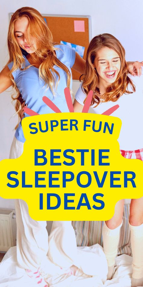 Things to do on sleepovers with best friends Activities For A Sleepover, Sleepovers With Best Friends, Sleepover Ideas For 2 People All Nighter, Sleep Over Ideas For 2 People, Things To Do On Sleepovers, Things To Do With Your Sister, Fun Sleepover Ideas For 2 People, Sleepover With Your Bestie, Stuff To Do At A Sleepover