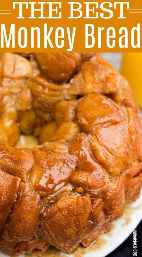 The best monkey bread everrrr! #monkeybread #breakfast Best Monkey Bread Recipe, The Best Monkey Bread Recipe, The Best Monkey Bread, Lemon Monkey Bread, Best Monkey Bread, Recipe Using Canned Biscuits, Apple Cinnamon Monkey Bread, Using Canned Biscuits, Gluten Free Monkey Bread