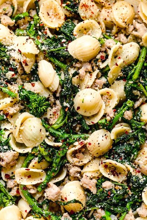 Orecchiette With Sausage And Broccoli, Orecchiette With Sausage, Sausage And Broccoli Rabe, Broccoli Rabe And Sausage, Broccoli Rabe Recipe, Sausage And Broccoli, Pasta With Sausage, Italian Pasta Dishes, Broccoli Rabe