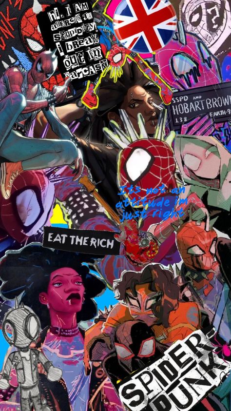 Hoby brown/spiderpunk!!! #spiderpunk #spiderman #hobybrown Hoby Spiderpunk, Hobbie Brown Spiderman, Eat The Rich, Marvel Spiderman, Avengers, Spiderman, Music Book, Marvel, Comics