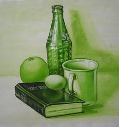 monochromatic painting on Pinterest | Still life photography ... Still Life Drawing Colour, Monochromatic Still Life, Painting Monochromatic, Monochromatic Painting, Monochrome Painting, High School Art Lessons, Monochromatic Art, The Thinker, Limited Palette