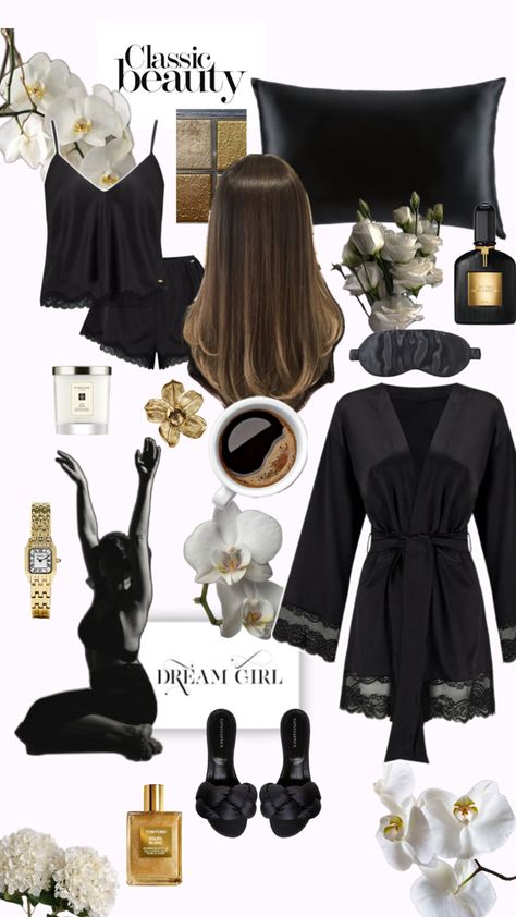 #chic #black #gold #luxury #aesthetic #fashion #flowers #lifestyle Goth Chic Aesthetic, Clean Goth Aesthetic, Gold Luxury Aesthetic, Clean Goth, Goth Chic, Fashion Flowers, Gold Luxury, Luxury Aesthetic, Goth Aesthetic