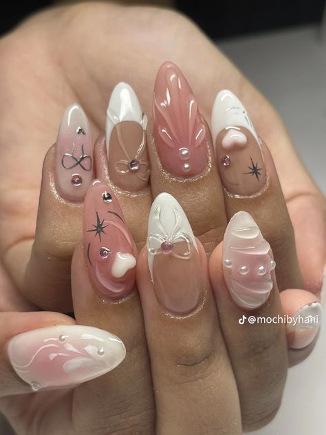 How To Have Style, Korean Nail Art, Korean Nails, Her Nails, Pretty Gel Nails, Really Cute Nails, Soft Nails, Dream Nails, Fire Nails