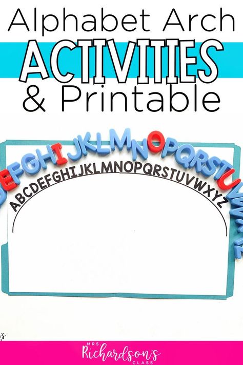 Click to snag a FREE printable alphabet arc to use in your pre-k, kindergarten, and first grade classroom. Plus, I'll share why I love using alphabet arcs and teach you how to use an alphabet arc. Come find some fun and useful alphabet arc activities to help your readers strengthen letter recognition, sequencing, and phonics skills! Alphabet Arc, Letter Sorting, Free Printable Alphabet, Alphabet Kindergarten, Small Group Reading, Early Elementary Resources, Sequencing Activities, Printable Alphabet, Teaching First Grade