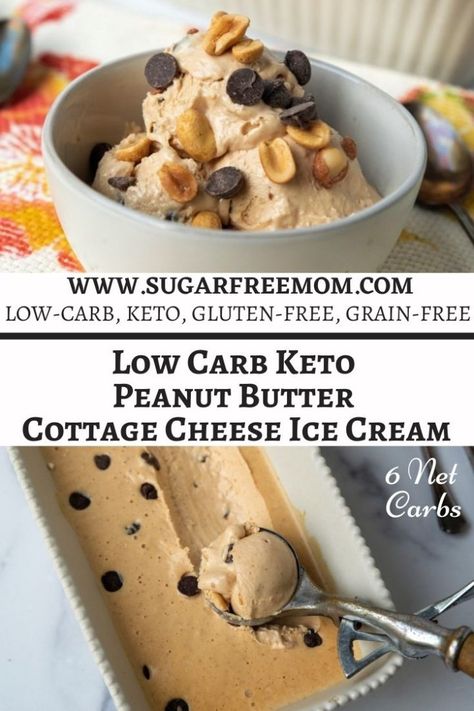 Peanut Butter Cottage Cheese, Cottage Cheese Keto, Cottage Cheese Ice Cream Recipe, Peanut Butter Ice Cream Recipe, Cottage Cheese Dessert, Cottage Cheese Dessert Recipes, Cheese Dessert Recipes, Cottage Cheese Ice Cream, Cottage Cheese Desserts