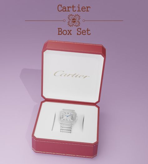 💎Cartier Box Set (Deco) - Santos De Cartier Watch (Wearable)💎Public Release 05/13/22 Cartier Sims 4 Cc, Watch Cc Sims 4, Sims 4 Cartier, Sims 4 Watch Cc, Alpha Cc, 4 Family, Roblox Clothing, Cc Sims4, Sims 4 Family