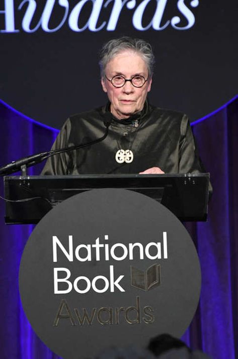 At last night’s 2017 National Book Awards. Writer Award, Award Speech, Author Dreams, Citizen Science, Best Speeches, National Book Award, The Secret Book, Book Writer, Words Worth