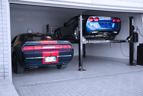 Home Car Lift, Garage Door Track, Garage Car Lift, Car Hoist, 4 Post Car Lift, Garage Lift, Garage Car, Parking Solutions, Residential Garage