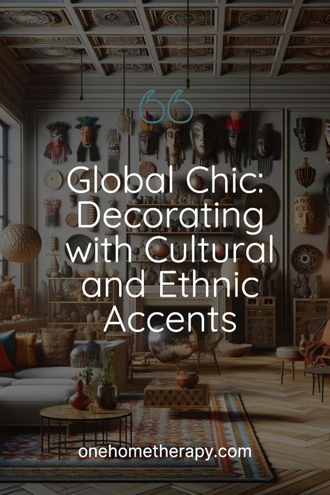 Welcome to a journey around the world with 'Global Chic: Decorating with Cultural and Ethnic Accents – One Home Therapy'. Explore the beauty of different cultures through our exquisite decor ideas 🏞️✨. Let every accent piece in your home inspire a story of its own. Ready to make your home one of a kind? Click to Learn More! Global Interior Design Style, Global Heritage Interior Design, Ethnic Interior Design, Global Interior Design, Ornate Kitchen, Global Home Decor Style, Expensive Decor, Global Decor, Teachers Lounge