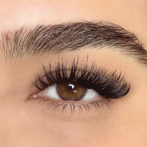 Eyelash Extensions (2021): Everything You Need to Know Different Style Eyelash Extensions, Eye Extension Styles, Different Types Of Eyelash Extensions, Eyelash Extensions Styles Volume, Angel Eyelash Extensions, Lashes For Round Eyes, Lash Extensions Inspiration, Types Of Eyelash Extensions Styles, Hybrid Doll Eye Lash Extensions