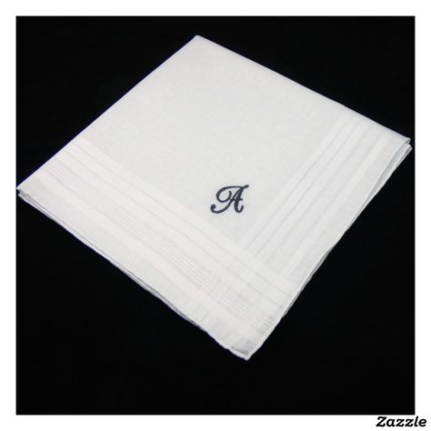 Gifts For Maid Of Honor, Monogram Handkerchief, Napkin Embroidery, Wedding Father Of The Bride, Father Of The Bride Gifts, Bride Handkerchief, Handkerchief Embroidery, Business Promotional Gifts, Monogrammed Handkerchiefs