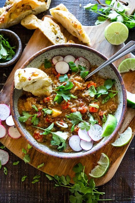 25 Mouthwatering Lentil Recipes! | Feasting At Home Curried Cashews, Pressure Cooker Vegetable Soup, Lentil Dinner Recipes, Lentil Dinner, Best Lentil Recipes, Moroccan Lentil Soup, Lentils Benefits, Lentil Quinoa, Lentil Recipes Healthy