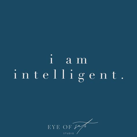 Eye of Sato Studio | Positive Affirmations Intelligent Vision Board, Manifest Intelligence, She Is Intelligent Aesthetic, I Am Intelligent Affirmations, Protected Aesthetic, Intelligence Manifestation, Intelligent Affirmations, Celibacy Journey, College Affirmations