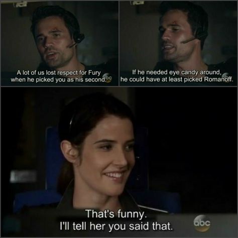 Funny Fandom, Notting Hill Quotes, Grant Ward, Maria Hill, Marvel Facts, Marvel Agents Of Shield, Cobie Smulders, Marvel Quotes, Agents Of Shield