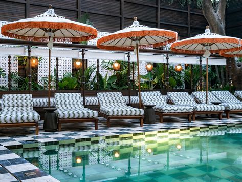 The first Soho House in Southeast Asia is in Bangkok’s vibrant neighbourhood of Sukhumvit Pool House Kitchen, Kitchen Terrace, Members Club, Hotel Building, Guest Room Decor, Bespoke Interiors, Soho House, House Restaurant, March 2023