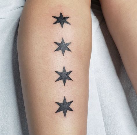 Illinois Tattoo Ideas, Chicago Stars Tattoo, Chicago Tattoo Ideas, Chicago Tattoo, Celtic Cross Tattoos, Stars Tattoo, Inspirational Graphics, Cross Tattoos, Tat Ideas