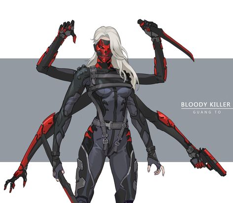 Multiple Arms Character, Multiple Arms, Cyberpunk Female, Cyberpunk Rpg, Image Spiderman, Cyborgs Art, Robotic Arm, Let Them Go, Arte Robot