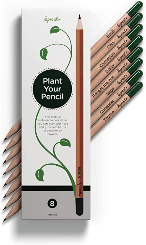 Newspaper Pencils, Eco Packaging Design, Pencil Plant, Sketching Shading, Sustainable Christmas Gifts, Seeds Gifts, Packaging Food, Sustainable Christmas, Eco Packaging