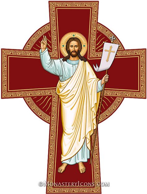 Risen Christ Cross from Monastery Icons by Monastery Icons, via Flickr Monastery Icons, Risen Christ, Orthodox Easter, Cross Pictures, Christ Cross, Greek Easter, Christ Is Risen, Christ The King, The Cross Of Christ