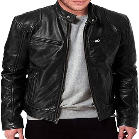 Elevate your style with these premium leather jackets for men and women 🧥🔥 Handmade with soft lambskin leather, original YKK zips, and premium stitching. Perfect for riding, racing, or casual wear. #LeatherJacket #BikerStyle #PremiumQuality  #eBay #eBayStore #eBaySeller #WaterResistant #Biker #LimitedEdition #Premium #AllSeasons #Classic #Designer #City #Halloween #Punk #Outdoor #Motorcycle #SoftShell #Pockets #Durable #Collared #ZippedPockets Motorcycle Leather Jacket, Winter Suits, Tailored Clothes, Pu Jacket, Linen Suits, Zippered Cardigan, Men's Leather Jacket, Motorcycle Leather, Womens Blazers