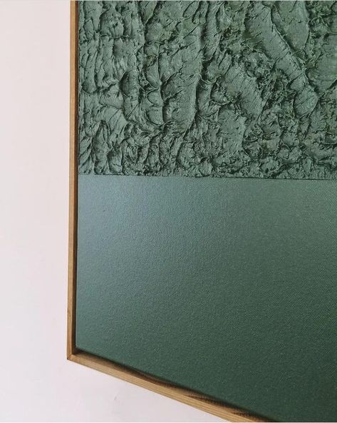 Green Painting, Plaster Wall Art, Diy Canvas Wall Art, Acrylic Painting Ideas, Textured Canvas Art, Plaster Art, Textured Canvas, Textured Art, Textured Wall Art