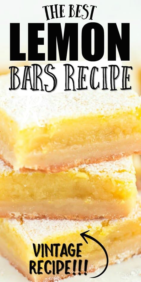 Easy Lemon Bars, Homemade Lemon Bars, Lemon Bar Recipe, Classic Lemon Bars, Best Lemon Bars, Lemon Bars Easy, Lemon Bar, Lemon Bars Recipe, Lemon Dessert Recipes