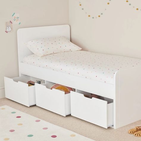 Single Storage Bed, Bedroom Wall Panel, Wall Panel Designs, Functional Bedroom, Under Bed Drawers, Wall Panels Bedroom, Bed Storage Drawers, Single Mattress, Bed With Drawers