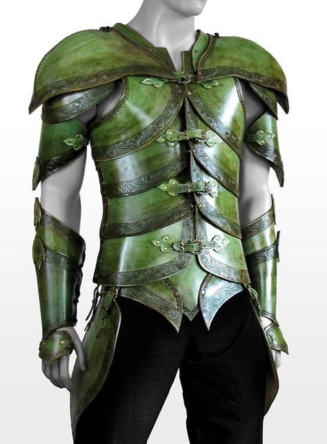 Elven Leather Armor | Elven Leather Armor - image only, got a security alert trying to get to the page. Elf Armor, Armor Ideas, Costume Carnaval, Costume Armour, Red Ranger, Ren Fest, Hallowen Costume, Leather Armor, Fantasy Costumes