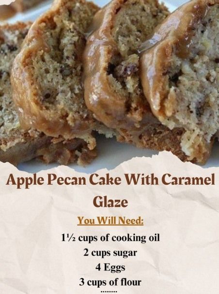 Pecan Caramel Cake, Apple Pecan Cake, Gordon Ramsay Recipe, Cake With Caramel, Grandma Cooking, Caramel Glaze, Pecan Cake, Beef Casserole Recipes, Caramel Cake