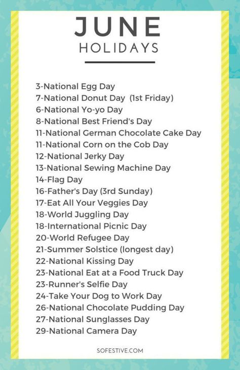 June Holidays, National Egg Day, National Celebration Days, National Holiday Calendar, June Activities, Silly Holidays, Monthly Celebration, National Best Friend Day, Wacky Holidays