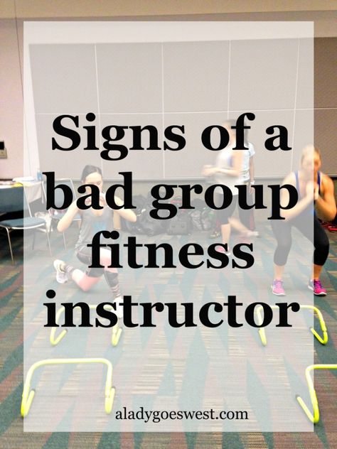 Signs you're taking a class from a bad group fitness instructor - A Lady Goes West Spin Class Ideas For Instructors, Bootcamp Ideas, Spin Instructor, Group Exercise, Spin Studio, Group Fitness Instructor, Zumba Instructor, Gym Owner, Fitness Boutique