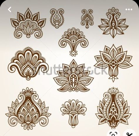 Photography Vector, Motif Vector, Henna Drawings, Henna Mandala, Vintage Template, Mehndi Style, Muster Tattoos, Flowers Vector, Henna Patterns