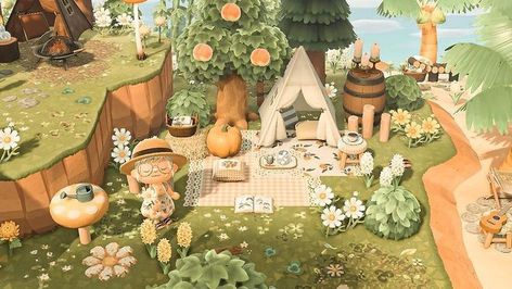 This is a cute area to add to your Animal Crossing: New Horizon island🌼✨🍑🍒🍎🍊🍐 Animal Crossing Aesthetic, Cottage Core Animal Crossing, Acnh Idea, Magical Village, Cottagecore Animal Crossing, Ac Ideas, Acnh Cottagecore, Animals Crossing, Forest Core