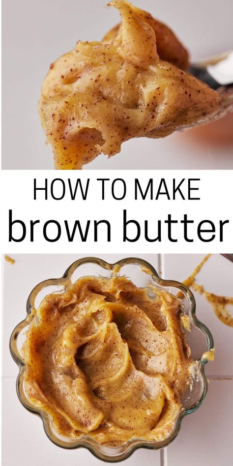 Brown Butter Cake Recipe, Brown Butter Brownies, Butter From Scratch, Cookies Banana, Make Brown, Brown Butter Cookies, Butter Brownies, Butter Pecan Cookies, Creamy Pasta Dishes