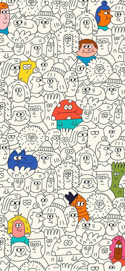 Doodle Wallpaper Iphone, Iphone 15 Pro Wallpaper, Wallpaper Iphone 15 Pro, Iphone Dynamic Wallpaper, Flowery Wallpaper, Wallpaper Doodle, Whatsapp Wallpaper, Iphone Wallpaper Images, Typography Poster Design