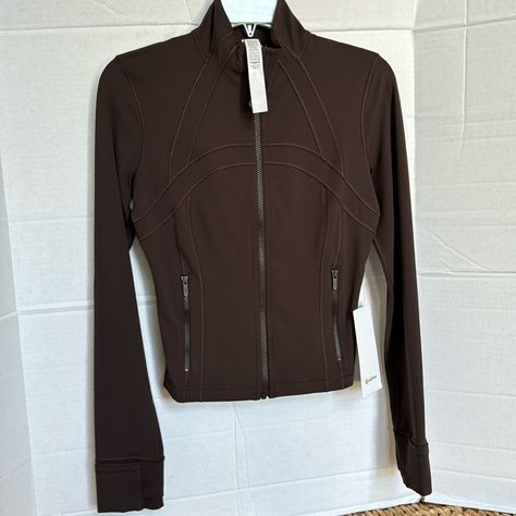 Lululemon Cropped Define Jacket Espresso Size 6 New With Tags Material *Nulu Absolutely New Size 6 Color Espresso Cross Listed Sold Out Online Price Firm. Lululemon Brown Define Jacket, Lululemon Espresso, Cropped Define Jacket, Coral Jacket, Rose Jacket, Christmas Board, Lululemon Define Jacket, Define Jacket, Lululemon Jacket