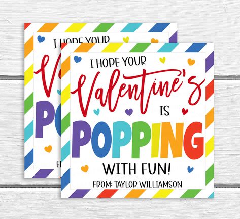 Craft Show Ideas To Sell, Choice Template, Valentines Day 2023, Valentine Party Ideas, Pop It Toy, Rainbow Bubbles, Popcorn Gift, Valentines Gift Tags, Selling Ideas