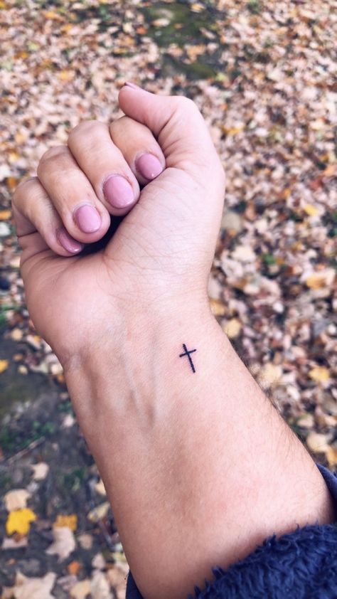 Small Cross On Wrist Tattoo, Small Cross On Wrist, Cross Micro Tattoo, Mini Cross Tattoos For Women, Little Cross Tattoo On Wrist, Small Cross Wrist Tattoo, Ankle Cross Tattoos For Women, Micro Cross Tattoo, Wrist Cross Tattoos For Women