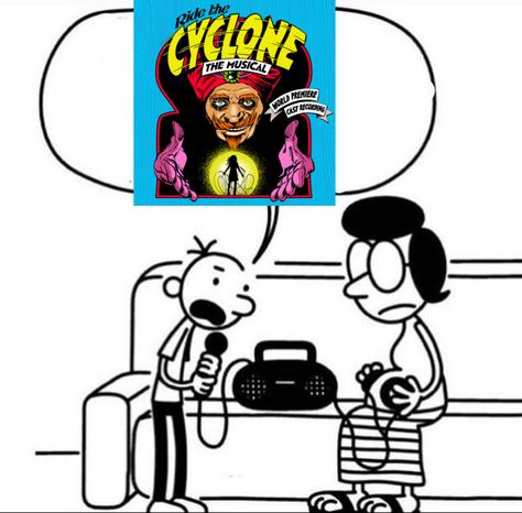 Ride The Cyclone Musical Poster, Ride The Cyclone Perfectdolls, Ride The Cyclone Funny, Ride The Cyclone Matching Pfps, Ride The Cyclone Poster, Ride Of The Cyclone, Noel And Misha Ride The Cyclone Fanart, Ride The Cyclone Aesthetic, Ride The Cyclone Art