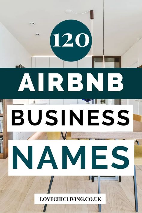 An amazing collection of Airbnb name ideas for your Airbnb business or property. From funny names, to short names, to catchy, creative and even tropical Airbnb names. Perfect suggestions for listing your Airbnb property. Click through to see the full list. [Airbnb name generator included!] Airbnb Branding Logos, Names For Airbnb, Airbnb House Names, Names For Apartments, Air Bnb Names, Naming Your Airbnb, Homestay Names Ideas, Airbnb Business Name Ideas, Air Bnb Name Ideas