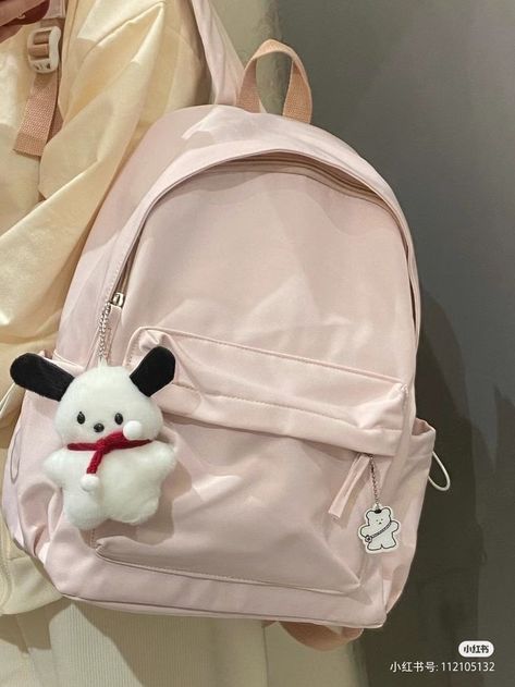 Pink Converse Backpack, Tas Ransel Aesthetic, Ransel Aesthetic, Coquette Backpack, Cute Pink Backpack, Mochila Kpop, Pink Backpacks, Mochila Jansport, High School Backpack