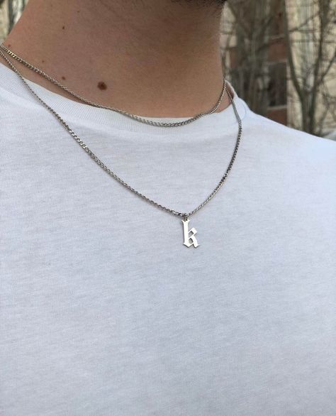 Initial Necklace For Boyfriend, Personalized Gold Jewelry, Boyfriend Necklace, Wildest Dreams, Tiktok Style, Custom Initials, Future Boyfriend, Photos Ideas, Letter Necklace