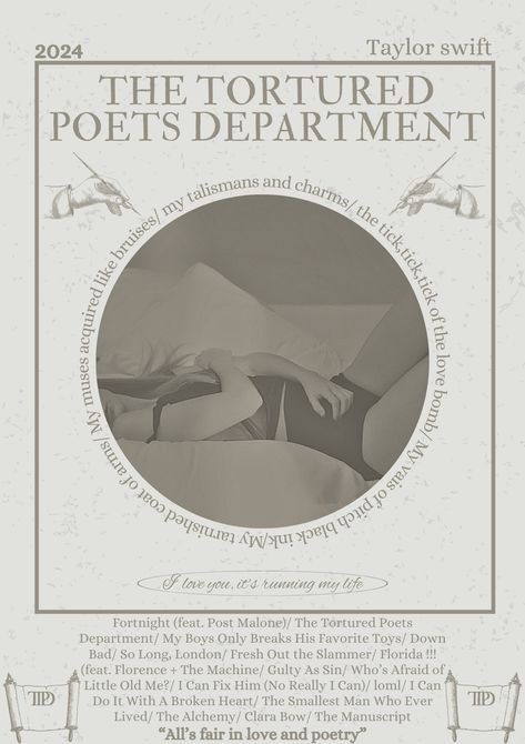 The tortured poets department- Taylor swift- TTPD- poster- music poster Taylor Songs, Taylor Swift Party, Taylor Swift Music, Taylor Swift Posters, Lyric Poster, Sketch Inspiration, Taylor Swift Album, Taylor Swift Wallpaper, Taylor Swift Lyrics