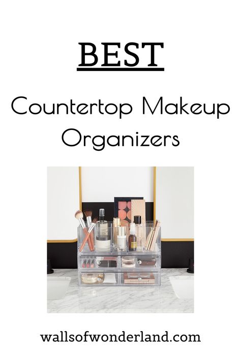 Countertop Skincare Organization, How To Store Face Products In Bathroom, Best Countertop Storage For Cosmetics And Skincare, Dustproof Makeup Organizer, Countertop Makeup Storage, Dust Free Makeup Brush Storage, Countertop Makeup Organization, Bathroom Makeup Storage, Makeup Storage Containers