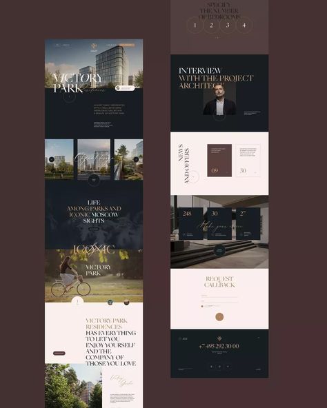 Victory Park Residences Website Design And Development | Vide Infra Website Luxury Design, Luxe Website Design, Website Design Finance, Hotel Presentation Design, Premium Web Design, Luxury Real Estate Website Design, Luxurious Website Design, Premium Website Design, High End Website Design