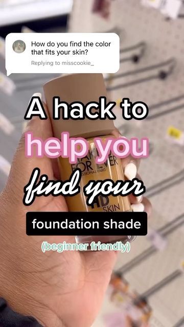 Raven | Daily Makeup Tips ✨ on Instagram: "A QUICK hack to help you find your foundation (SAVE THIS VIDEO FOR LATER) #BeautyMavenRaven #FoundationRoutine #FoundationTips #HowToApplyMakeup #MakeupforBeginners #makeup101 #foundationmakeup #affordablemakeup #HowToMakeup" How To Find The Perfect Foundation Shade, How To Find Your Shade Of Foundation, How To Find Makeup Shade, How To Find Your Makeup Shade, How To Find Perfect Foundation Color, How To Find Your Shade Of Concealer, How To Find Correct Foundation Shade, How To Find Foundation Shade, How To Pick Foundation Shade