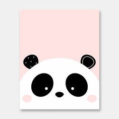 Canvas Painting Small Size, Pink Canvas Art Easy Cute, Easy Paintings Pink, Easy Animals To Paint, Cute Panda Painting, Cat Canvas Painting, Cute Easy Paintings, Panda Painting, Pink Canvas Art